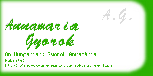 annamaria gyorok business card