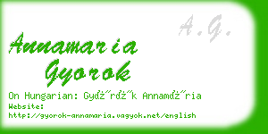 annamaria gyorok business card